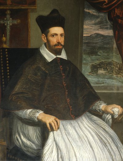 Portrait of Luca Stella, Archbishop of Zadar by Domenico Robusti Tintoretto